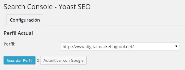 Wordpress SEO Yoast - Search Console